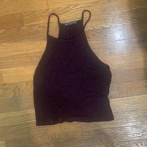 Dark Cranberry/Maroon Crop Top